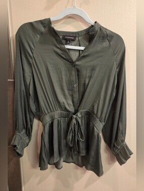 Green Calligraphie Blouse